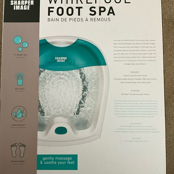Sharper Image. Whirlpool Foot Spa. - Picture 3 of 3